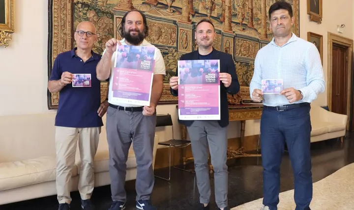 Da sinistra, Dario Favretti, Luca Cimarelli, Matteo Fornasini e Marcello Corvino