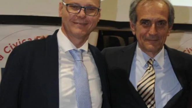 Elio Dogheria con il sindaco Gian Luca Zattini durante la scorsa campagna elettorale