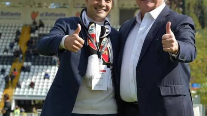 Matt Rizzetta con il patron Massimo Pulcinelli