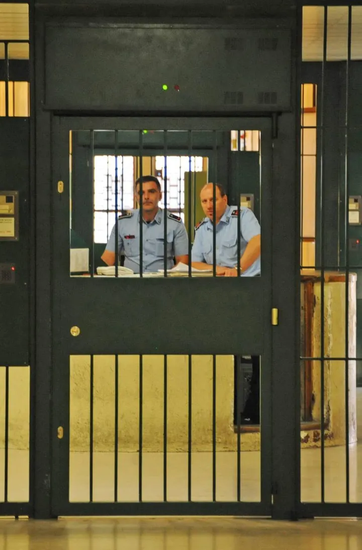 Agenti in carcere Foto d’archivio