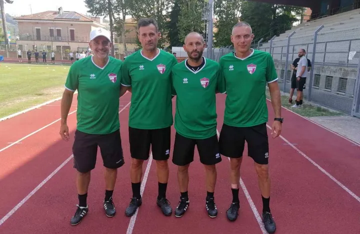 Da sinistra: il tecnico Maurizio Mattoni, Mauro Marsili, Ettore Ionni e Paolo Pecchia