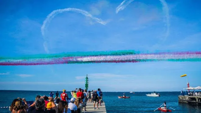 Lo spettacolo delle Frecce Tricolori a Bellaria Igea Marina nel 2018