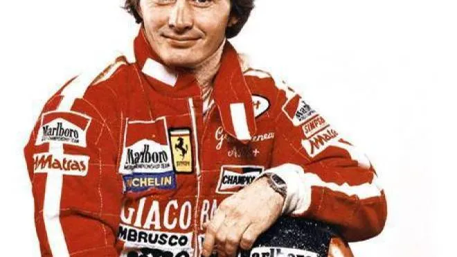 Il pilota Ferrari Gilles Villeneuve