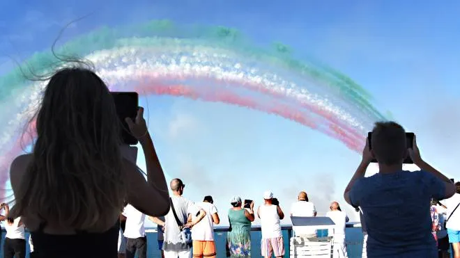 Rimini 31/07/2022 - Frecce Tricolori PAN Aeronautica Militare Bellaria. © Manuel Migliorini/Adriapress.