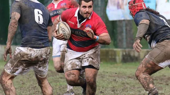 Bologna Rugby, il capitano Giacomo Anteghini in azione