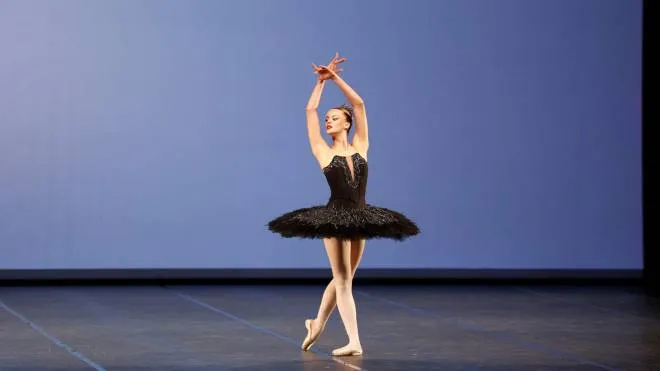 La danzatrice Noemi Canini, 16 anni Attualmente frequenta il liceo a Viserba (foto di Francesco Gallo)