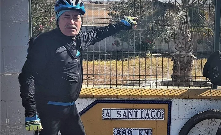 Federico Feriotto, cicloturista, aggredito da due cani
