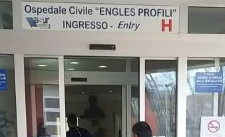 L’ingresso dell’hospice di Fabriano, reparto dell’ospedale Engles Profili