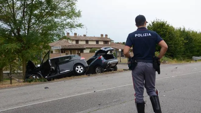 rilievi incidente stradale a Vecchiazzano di Forlì (Salieri)