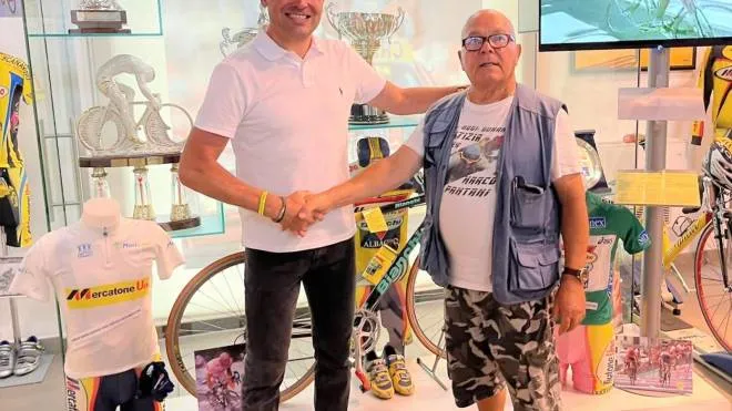 Jan Ullrich insieme a Paolo Pantani nell’incontro avuto dai due a Cesenatico