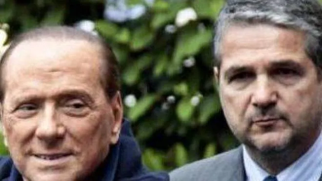 Valentino Valentini, 60 anni, con il leader di Forza Italia Silvio Berlusconi