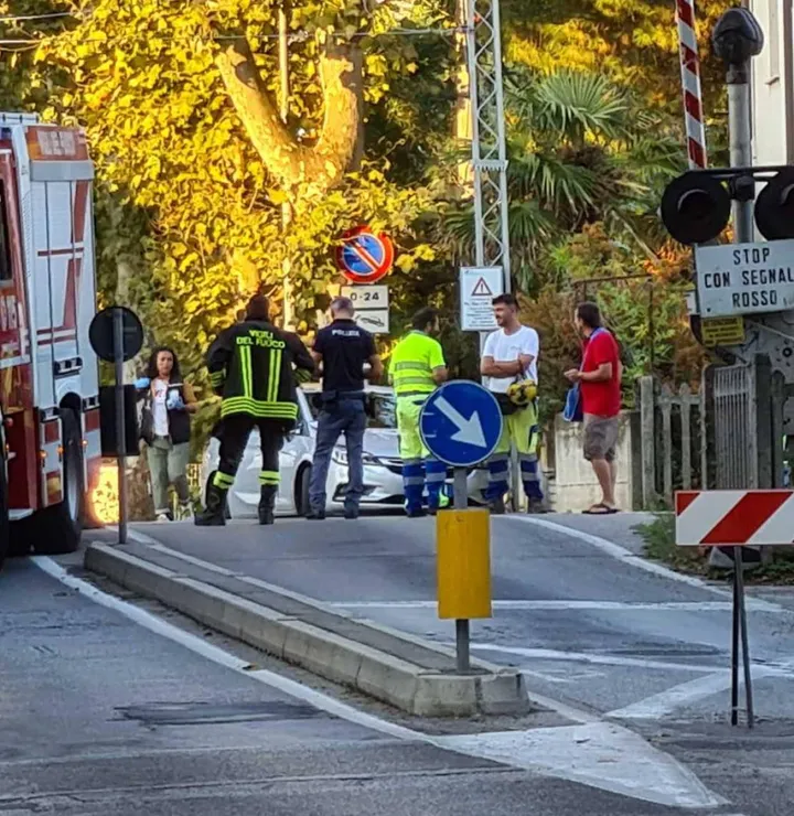 I rilievi della Polizia a Rivabella, dove è avvenuta la tragedia