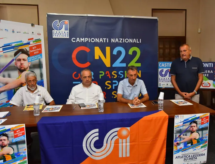 La conferenza stampa di presentazione dei campionati italiani Csi di atletica leggera