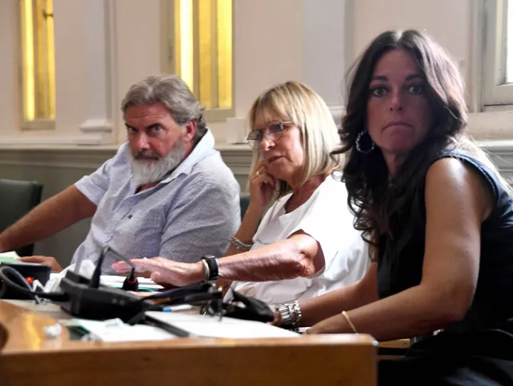 Luca Caprini, Catia Pignatti e Francesca Savini in una delle ultime sedute di Consiglio Comunale (foto Businesspress)