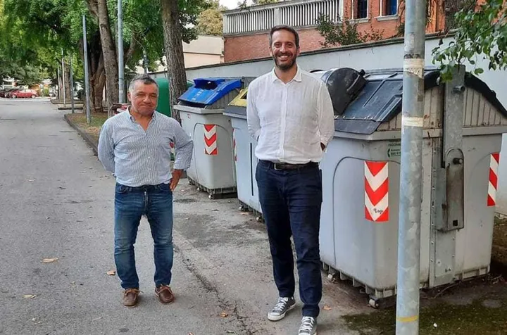 Da sinistra il. vicesindaco Borea ed il sindaco di Argenta Baldini