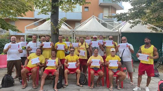 La protesta dei marinai di salvataggio di Bellaria Igea marina