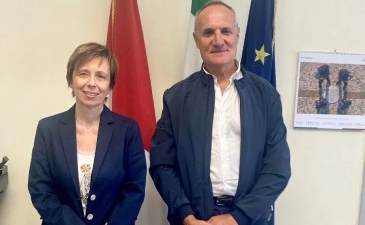 Il sindaco Daniela Ghergo e il neo segretario comunale Ernesto Barocci