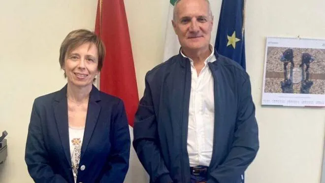 Il sindaco Daniela Ghergo e il neo segretario comunale Ernesto Barocci
