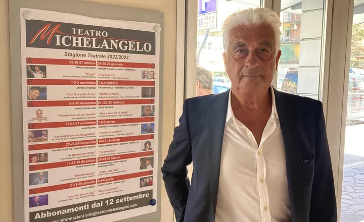 Il patron del teatro Michelangelo Berto Gavioli presenta la nuova stagione
