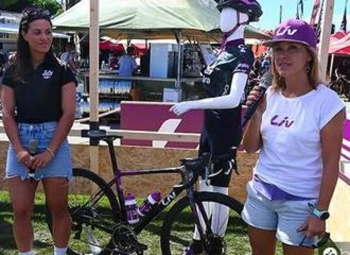 A sinistra Rachele Barbieri all’Italian Bike Festival di Misano Adriatico