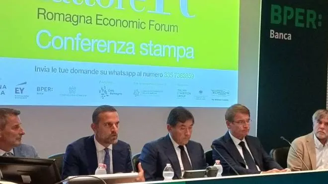 Un momento della presentazione del forum economico romagnolo ‘Fattore R’