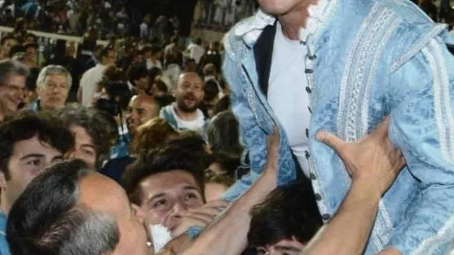 Massimo Gubbini dopo la vittoria