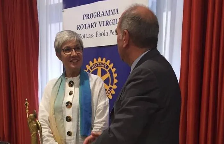 Paola Perini, presidente del Rotary Club Imola ha presentato il programma 2022-23