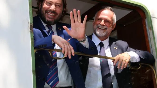 Il Segretario Federico Pedini Amati e il ministro italiano Massimo Garavaglia