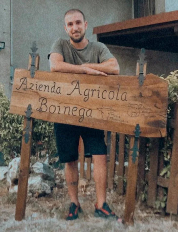 Matteo Boinega, agricoltore