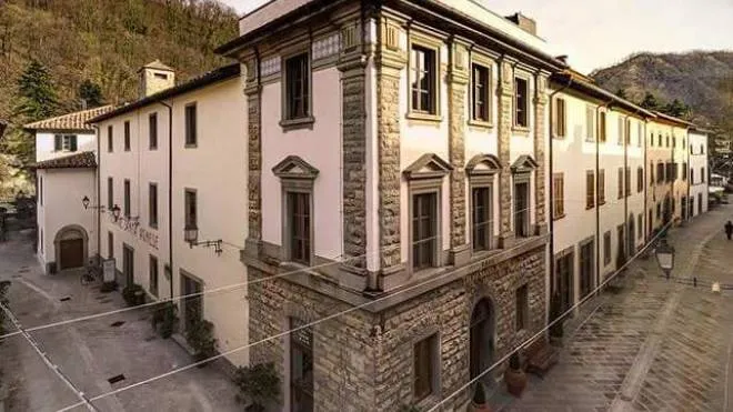 La struttura che ospita le Terme di Sant’Agnese a Bagno di Romagna