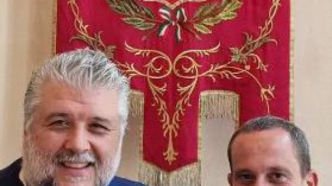 L’assessore Gianluca Vincenzi e il sindaco di Gatteo Roberto Pari