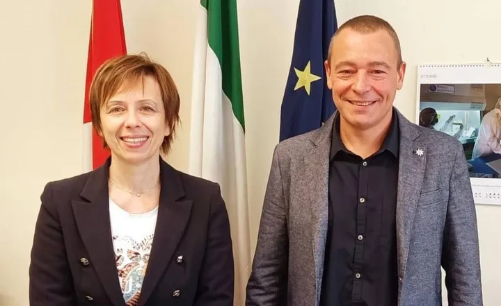 Il sindaco. Daniela Ghergo e il segretario generale Siulp Alessandro Bufarini