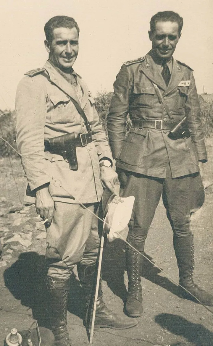 Nella foto d’epoca i fratelli Ivo (a sinistra) e Ferdinando Oliveti