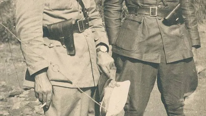 Nella foto d’epoca i fratelli Ivo (a sinistra) e Ferdinando Oliveti