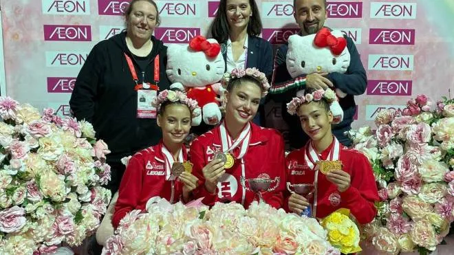 Milena Baldassarri con le altre vincitrici dell’AEON Cup