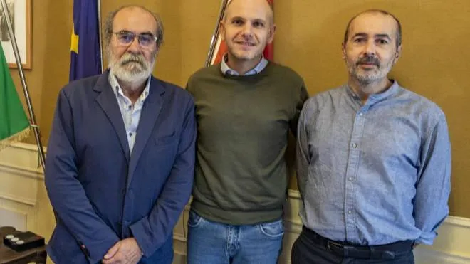 Da sinistra, Giuseppe Paolini, Alessandro Piccini e Massimiliano Martini