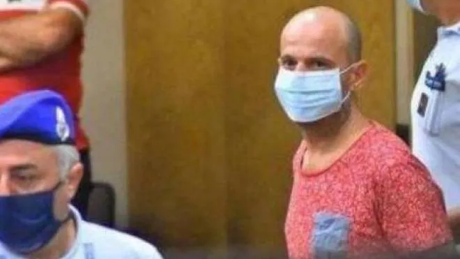 Alessandro Palladino, 45 anni,. durante un’udienza in tribunale