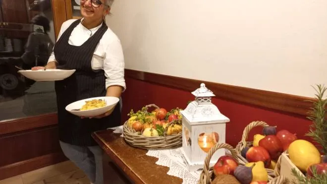 Natascia Sparendei cucina la tradizione con buona materia prima a Granarola