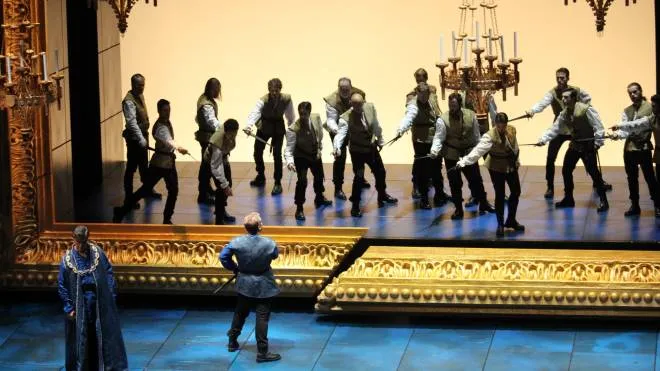 Una scena dell'opera “I Capuleti e i Montecchi” di Bellini