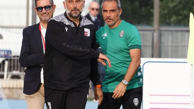 Marco Gaburro e Domenico Toscano: i due allenatori si incrociano prima del match