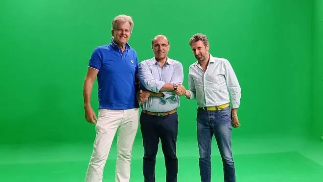 Da sinistra: Michael Robinson, Gian Luca Falleti, Ivan Bonvini