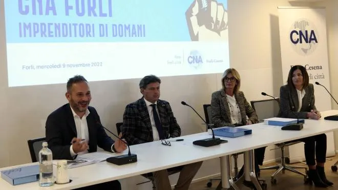 Da sinistra: Marco Lucchi, Davide Bellini, Paola Casara e Carla Tombaccin (Frasca)