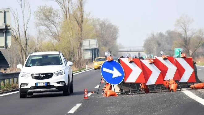 Un tratto della strada statale Romea interessato dai lavori (foto BusinessPress)