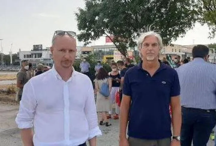 Da sinistra Biagio Liberati e Alessandro Gay, rispettivamente Sic Cgil e Fistel Cisl