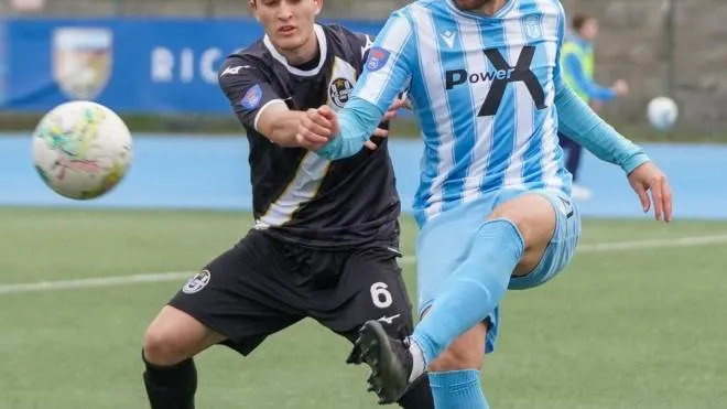 L’attaccante dello United Riccione, Stefano Padovan