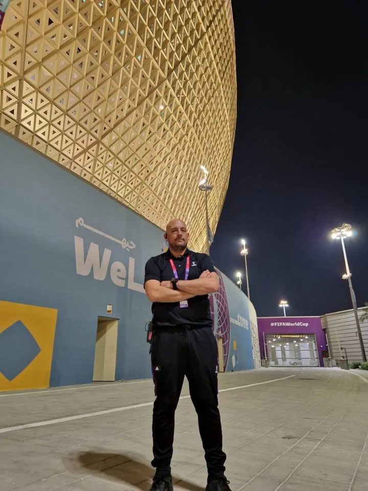 Valerio Bertuccioli, 41enne di Misano, è ‘access manager’ per conto del comitato organizzatore dei Mondiali di calcio