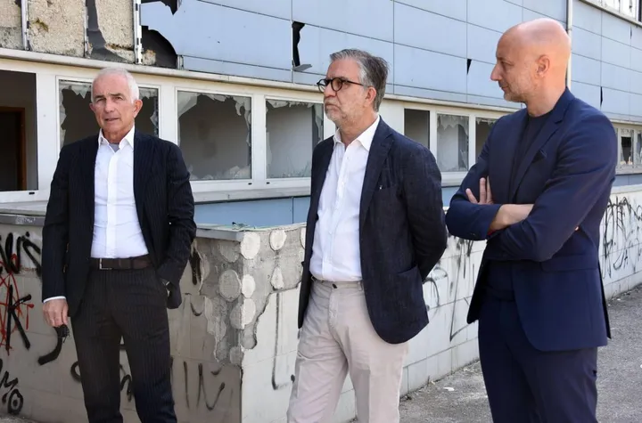 A sinistra Piero Aicardi, ad di Ariminum Sviluppo Immobiliare (foto Migliorini)