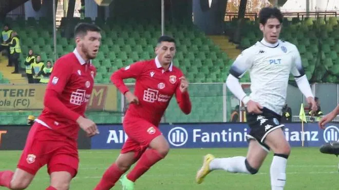 L’Ancona in campo contro il Cesena, sfida vinta dai dorici