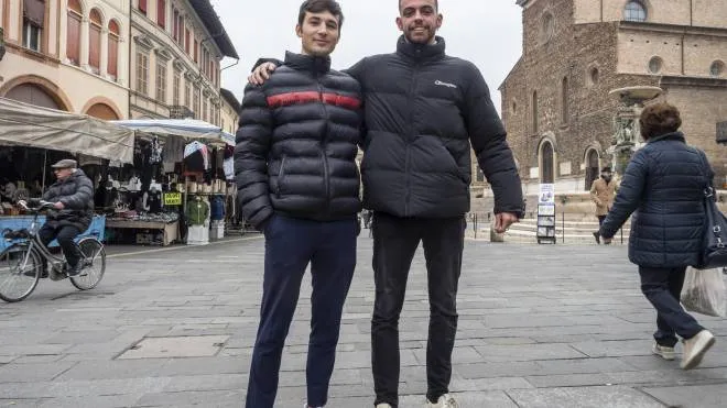 Amleto Vassura e Paolo Bertagnin a Faenza (foto Tedioli)