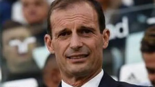 L’allenatore della Juventus Massimiliano Allegri e, in alto, Rossana Berardi